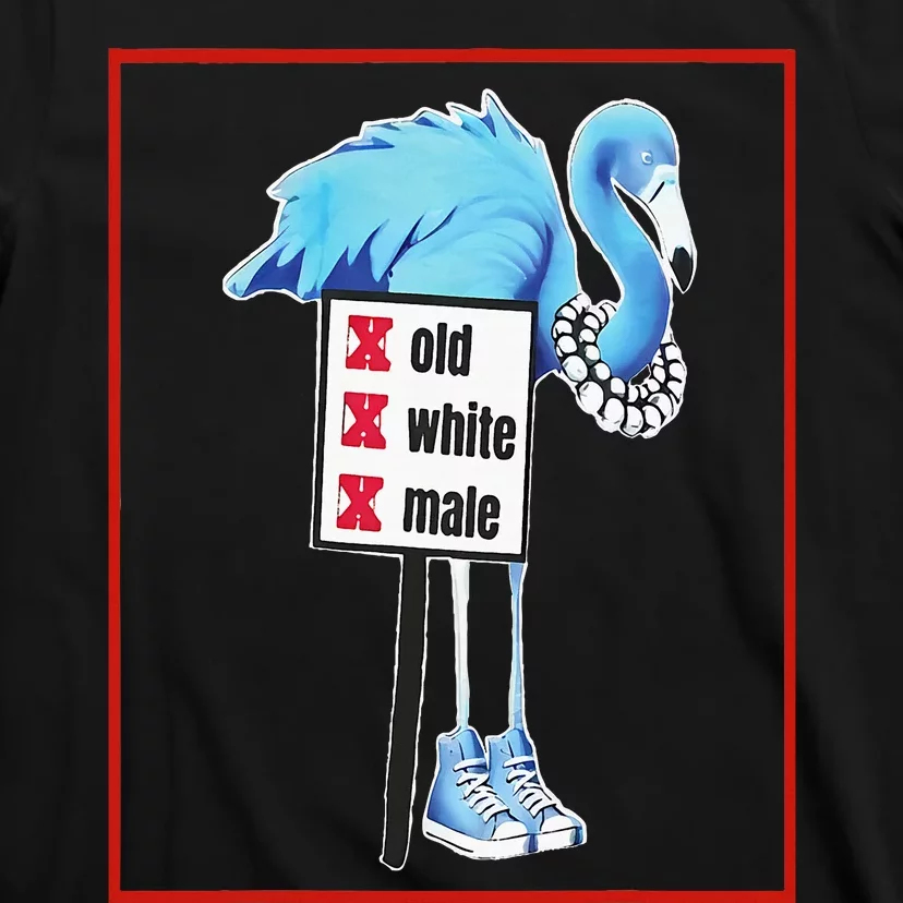 Flamingo Blue Pearls & Chucks No White Oldmale Harris Waltz T-Shirt