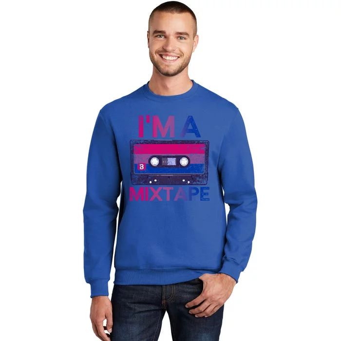 Funny Bisexuality Pride Retro Cassette Bi Gift Bisexual Cool Gift Sweatshirt