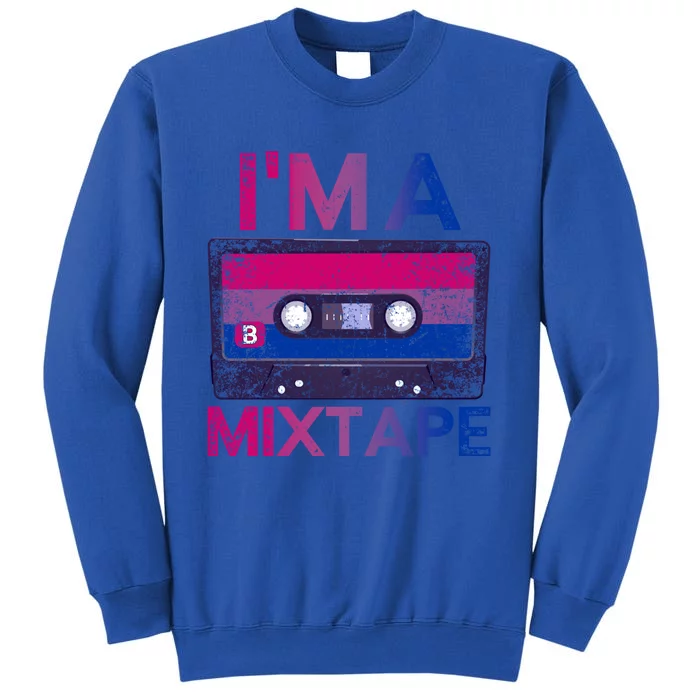 Funny Bisexuality Pride Retro Cassette Bi Gift Bisexual Cool Gift Sweatshirt