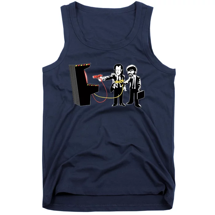 Funny Banksy Pulp Fiction Parody Tank Top