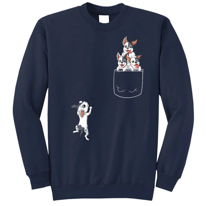 French Bulldog Pocket Tall Sweatshirt