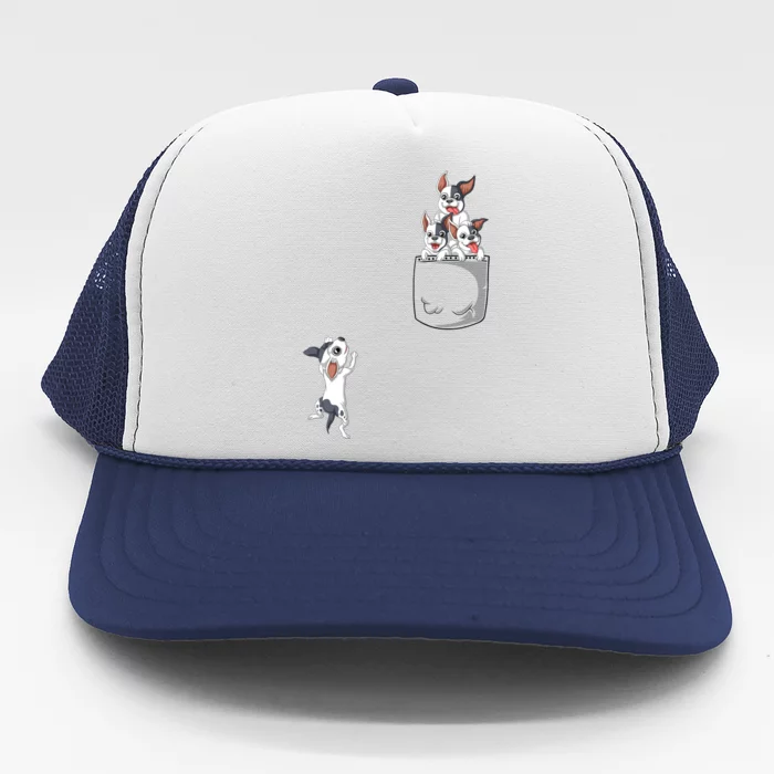 French Bulldog Pocket Trucker Hat