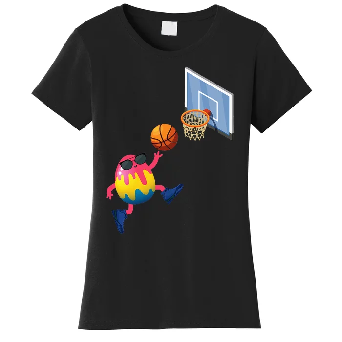 Funny Basketball Player Easter Egg Sports Lover Easter Day Women's T-Shirt