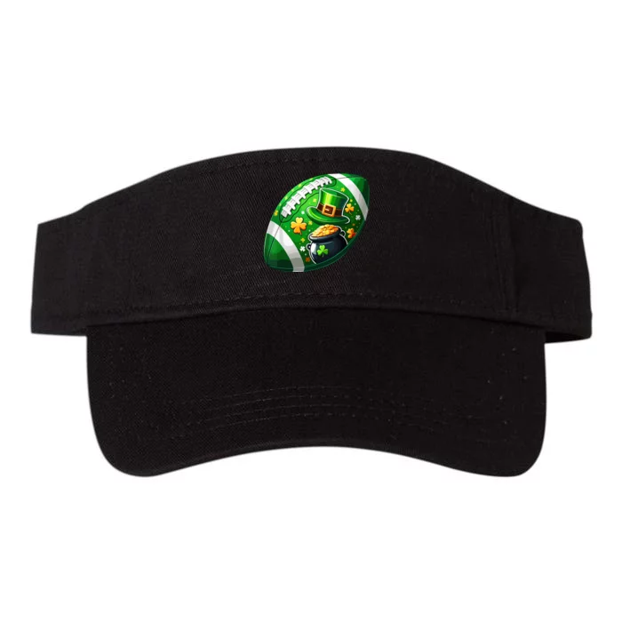 Football Ball Player St Patricks Day Football Valucap Bio-Washed Visor