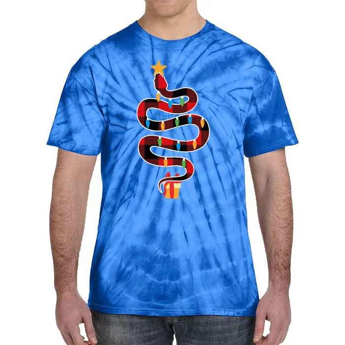 Funny Ball Python Christmas Tree Tee Xmas Ball Pythons Santa Great Gift Tie-Dye T-Shirt