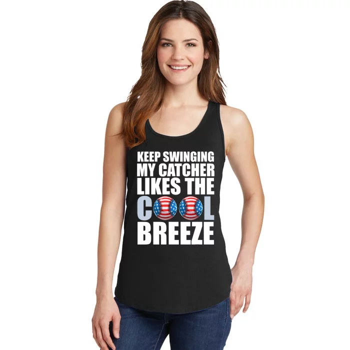 Funny Baseball Pitcher Pitching Ladies Essential Tank