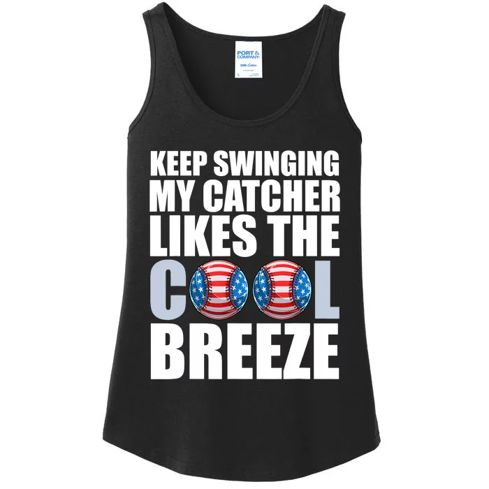 Funny Baseball Pitcher Pitching Ladies Essential Tank