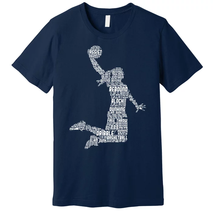 Female Basketball Player Premium T-Shirt