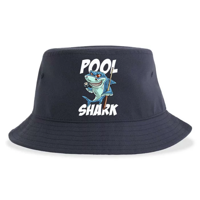 Funny Billiards Pool Shark Snooker Hall Joke Billiard Sustainable Bucket Hat