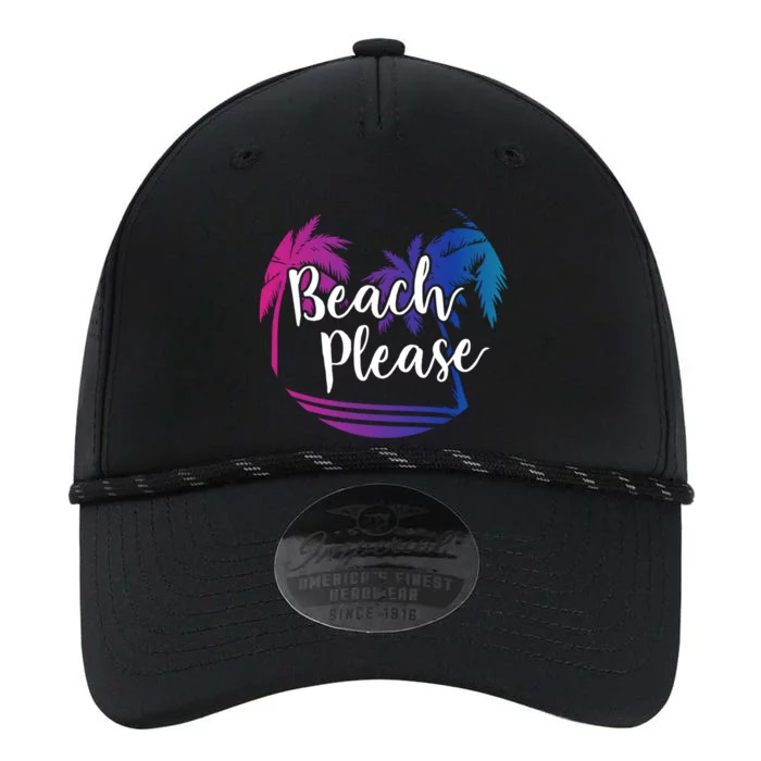 Funny Beach Please Design Beach Palms Purple Sunset Colors Cute Gift Performance The Dyno Cap