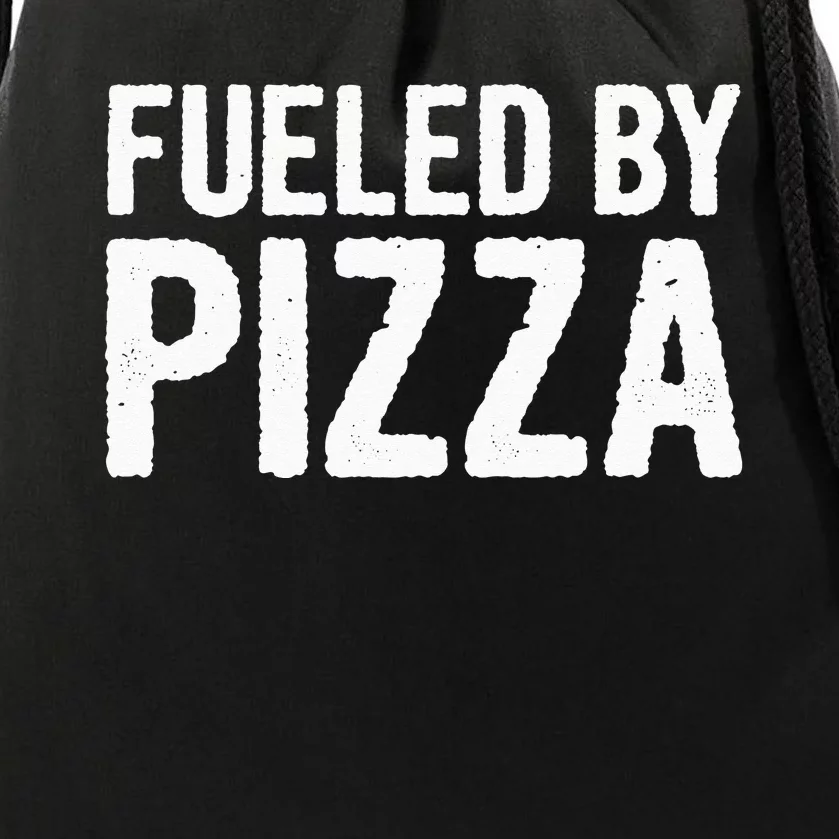 Fueled By Pizza Drawstring Bag