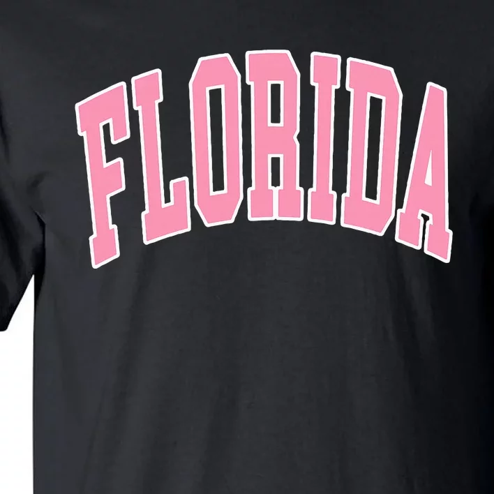 Florida Beach Preppy Pink Tall T-Shirt