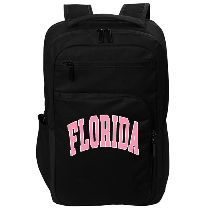 Florida Beach Preppy Pink Impact Tech Backpack