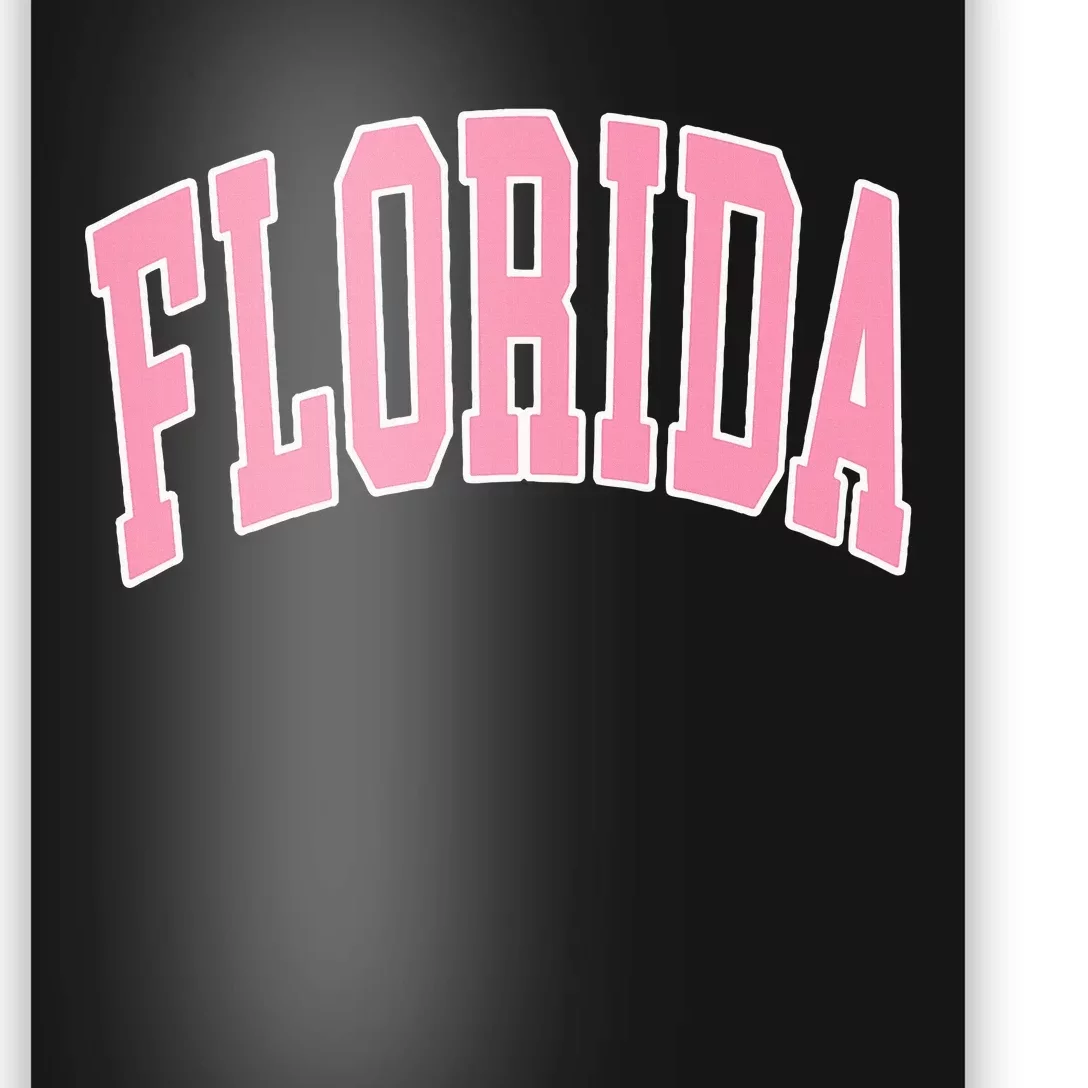 Florida Beach Preppy Pink Poster