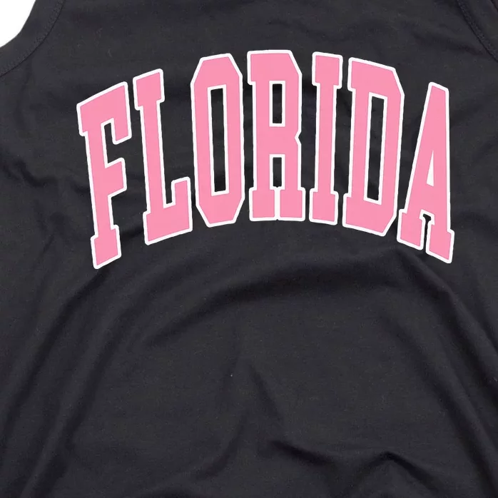 Florida Beach Preppy Pink Tank Top