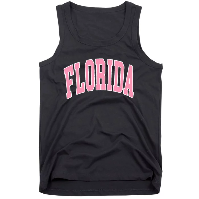 Florida Beach Preppy Pink Tank Top