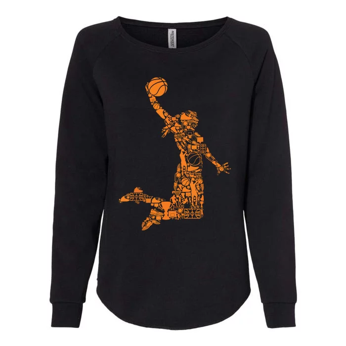 Female Basketball Player Womens California Wash Sweatshirt