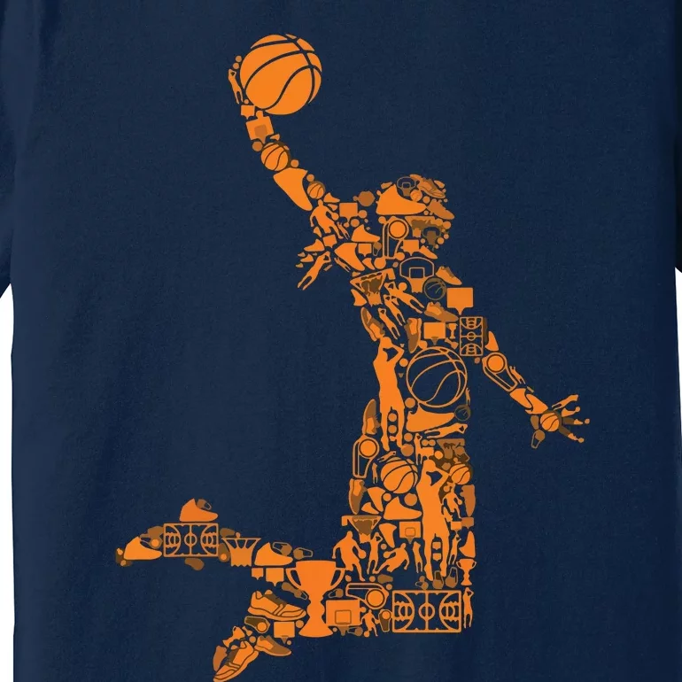 Female Basketball Player Premium T-Shirt