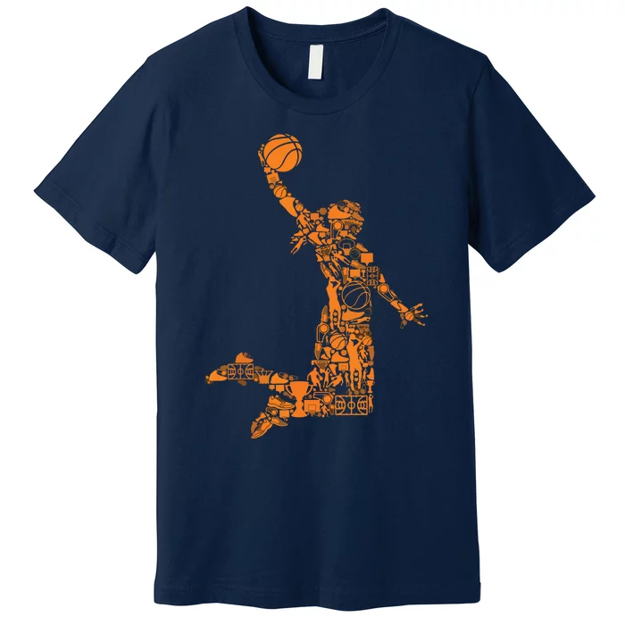 Female Basketball Player Premium T-Shirt