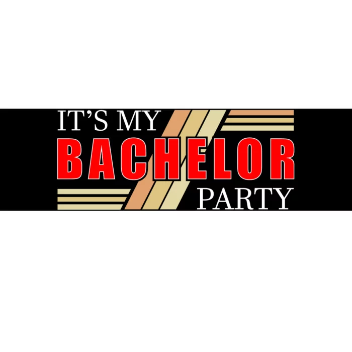 Funny Bachelor Party Graphic Bumper Sticker