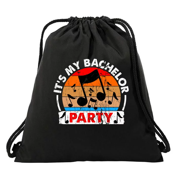 Funny Bachelor Party Graphic Drawstring Bag