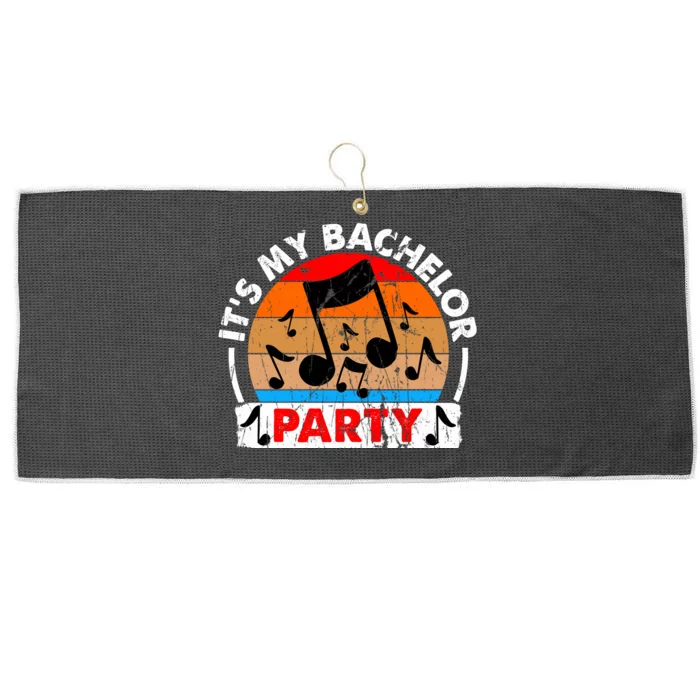 Funny Bachelor Party Graphic Large Microfiber Waffle Golf Towel