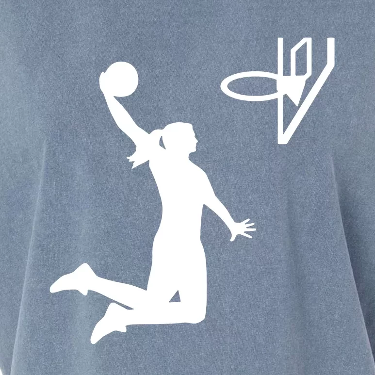 Female Basketball Player Garment-Dyed Women's Muscle Tee