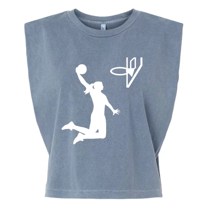 Female Basketball Player Garment-Dyed Women's Muscle Tee