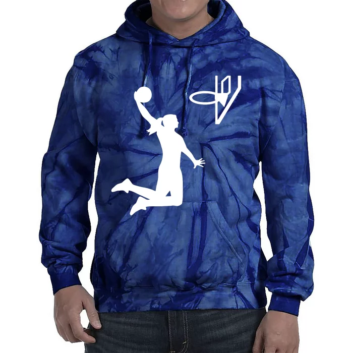 Female Basketball Player Tie Dye Hoodie