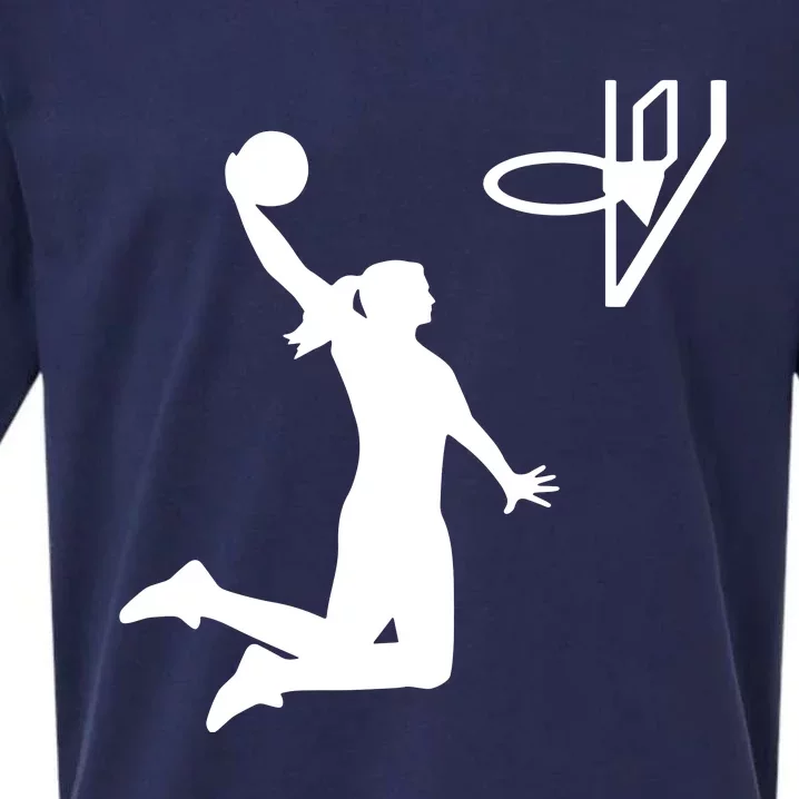 Female Basketball Player Sueded Cloud Jersey T-Shirt