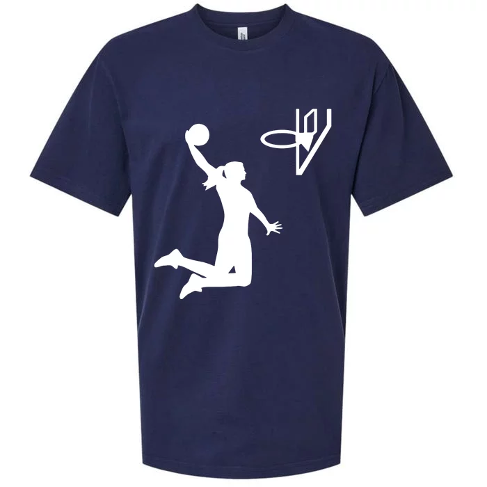 Female Basketball Player Sueded Cloud Jersey T-Shirt