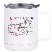 Funny Battle Plan Christmas Home Hand Dawn Alone Xmas 12 oz Stainless Steel Tumbler Cup