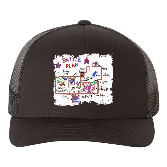 Funny Battle Plan Christmas Home Hand Dawn Alone Xmas Yupoong Adult 5-Panel Trucker Hat