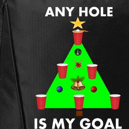 Funny Beer Pong Ugly Christmas Tree Ing Sweater Jumper Meaningful Gift City Backpack