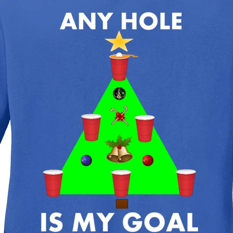 Funny Beer Pong Ugly Christmas Tree Ing Sweater Jumper Meaningful Gift Ladies Long Sleeve Shirt