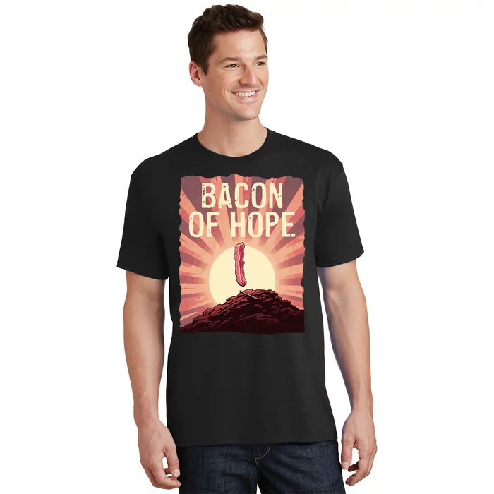 Funny BBQ Pork Pun Bacon Of Hope Pork Grillparty Barbecue T-Shirt