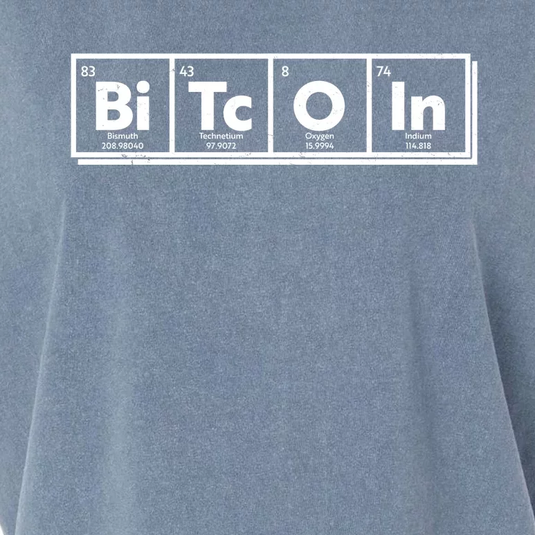 Funny Bitcoin Periodic Table Of Elements Garment-Dyed Women's Muscle Tee