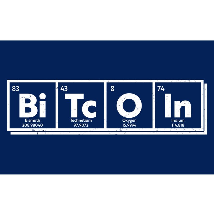 Funny Bitcoin Periodic Table Of Elements Bumper Sticker