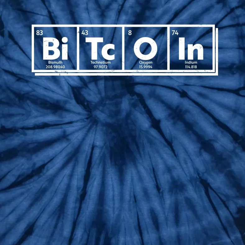 Funny Bitcoin Periodic Table Of Elements Tie-Dye T-Shirt