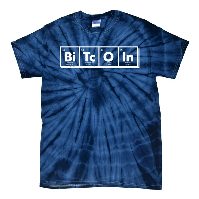 Funny Bitcoin Periodic Table Of Elements Tie-Dye T-Shirt