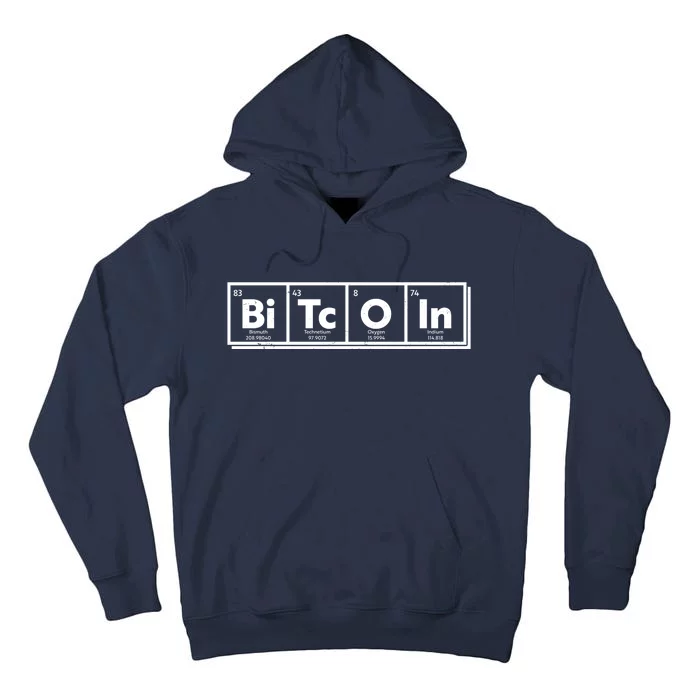 Funny Bitcoin Periodic Table Of Elements Tall Hoodie