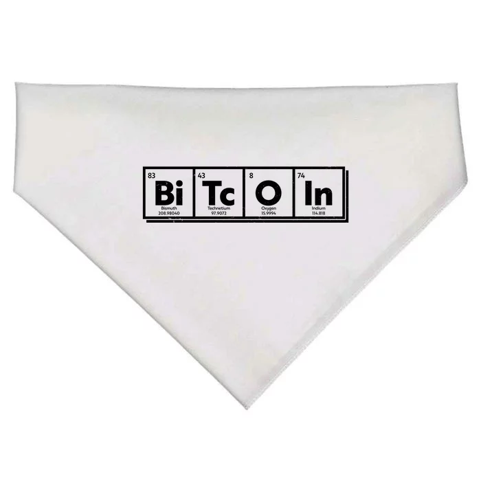 Funny Bitcoin Periodic Table Of Elements USA-Made Doggie Bandana