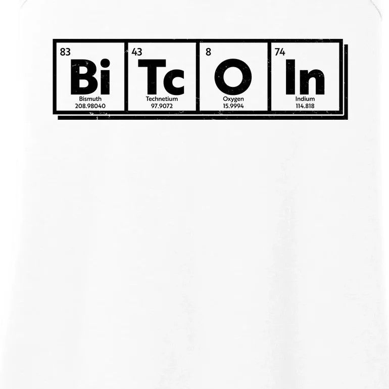 Funny Bitcoin Periodic Table Of Elements Ladies Essential Tank