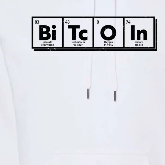 Funny Bitcoin Periodic Table Of Elements Premium Hoodie