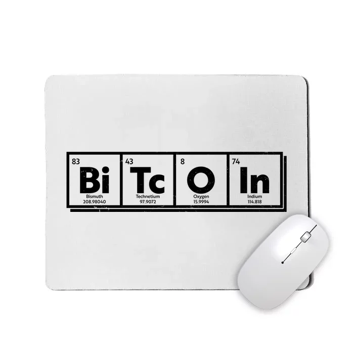 Funny Bitcoin Periodic Table Of Elements Mousepad