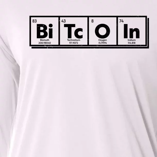 Funny Bitcoin Periodic Table Of Elements Cooling Performance Long Sleeve Crew