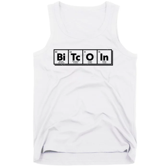 Funny Bitcoin Periodic Table Of Elements Tank Top