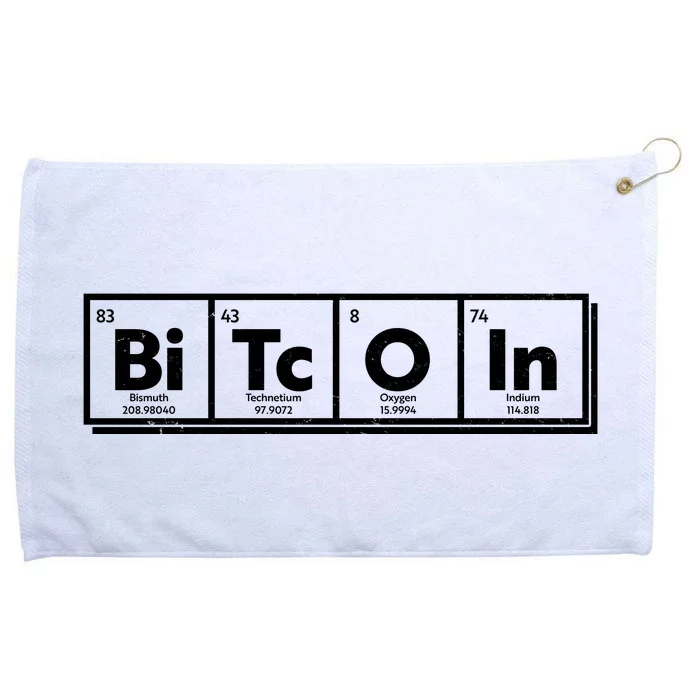 Funny Bitcoin Periodic Table Of Elements Grommeted Golf Towel