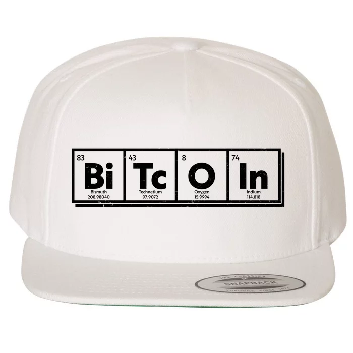 Funny Bitcoin Periodic Table Of Elements Wool Snapback Cap