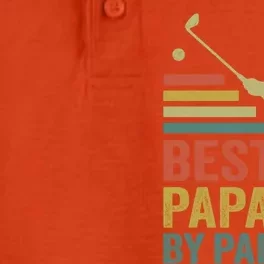 Funny Best Papa By Par FatherS Day Golf Grandpa Funny Gift Dry Zone Grid Performance Polo